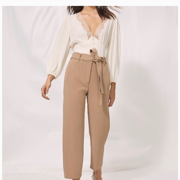 Wilfred Pants - ARITZIA Wilfred Tie front Pant (Size 8)